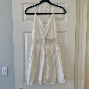 NWT LF Naanaa white boho festival crochet waist dress Small fairycore angelcore